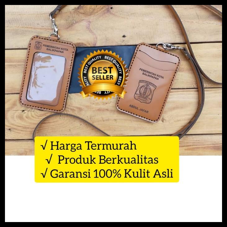 

BEST SELLER !!! NAME TAG HOLDER KULIT CUSTOM, ID CARD HOLDER KULIT, GANTUNGAN ID CARD TERLARIS