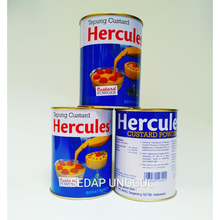 

CUSTARD POWDER ( TEPUNG CUSTARD ) 300GR X 12 (GROSIR) BRAND HERCULES