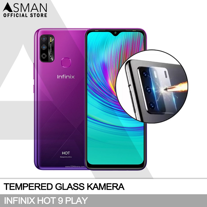 Tempered Glass Kamera Infinix Hot 9 Play Pelindung Kamera Bahan kaca [Lens Protection]