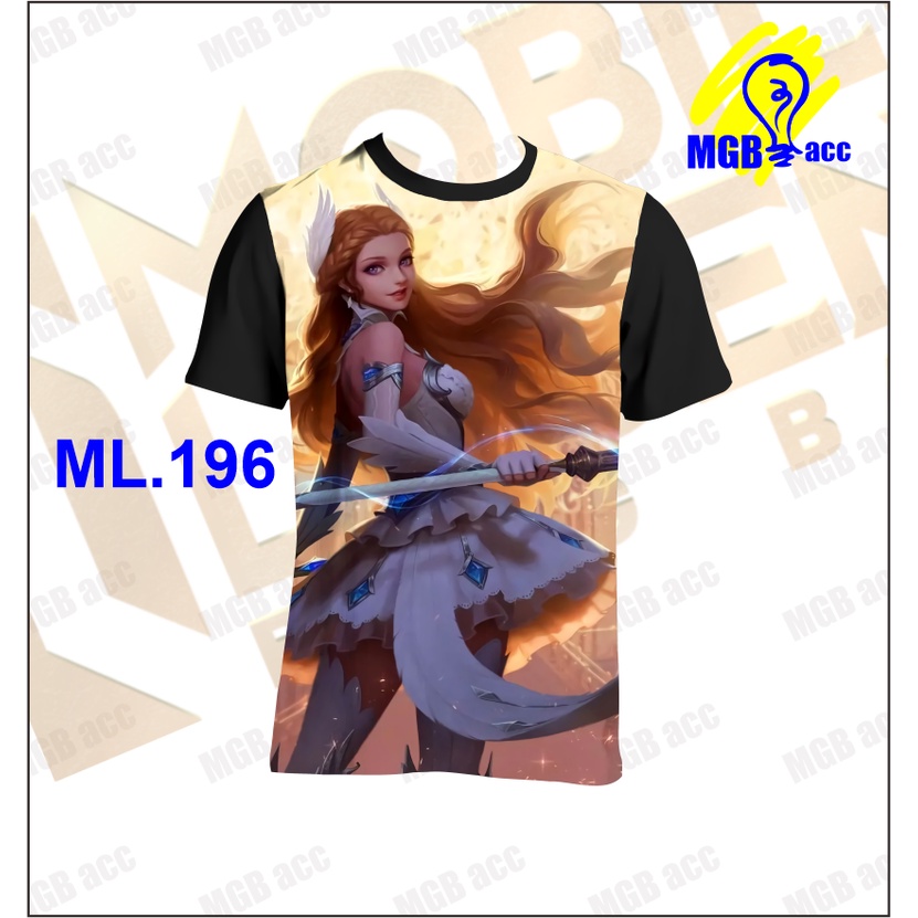 Kaos Baju Anak Atasan Laki Laki Perempuan Sublim Printing Lucu Motif Hero Mobile legend Mage odetee