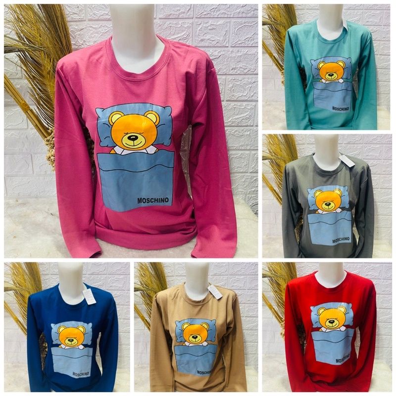 Kaos Lengan Panjang Wanita Gambar Murah