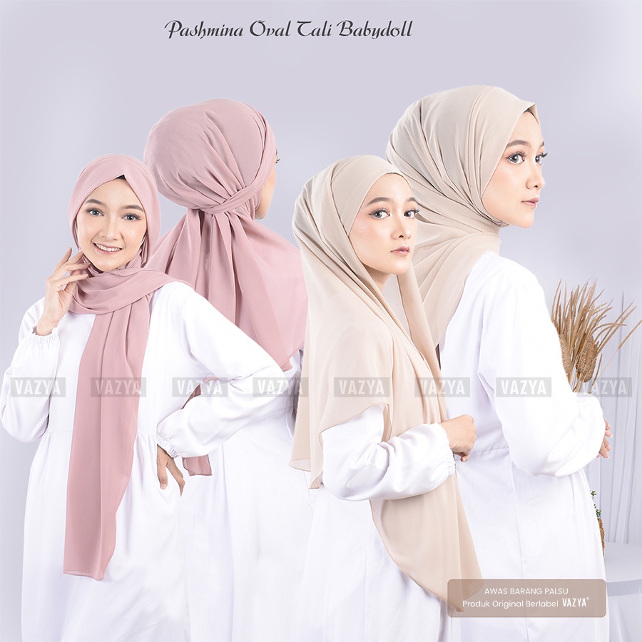 Pashmina Instant Malay / Pashmina Oval Tali Ikat