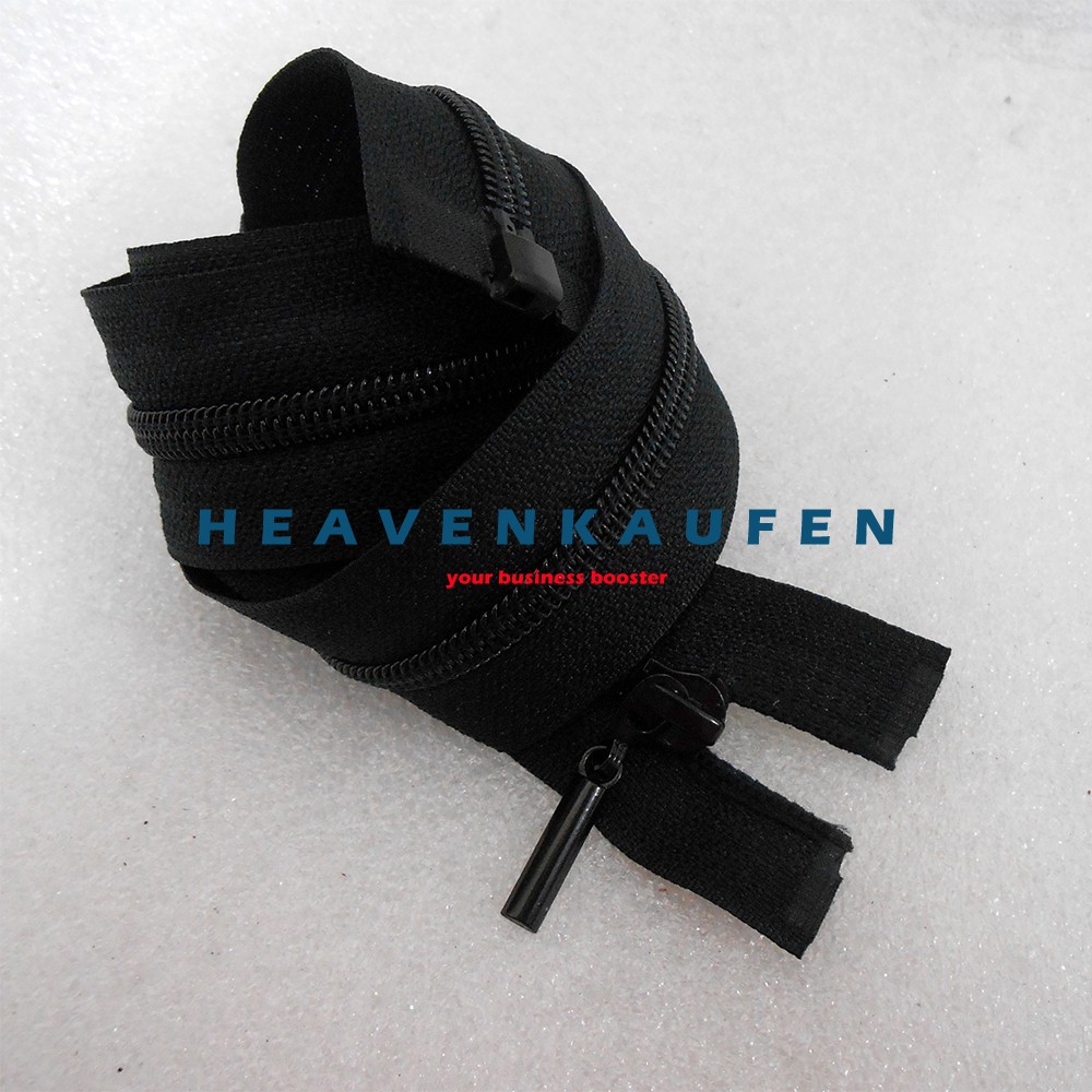 Resleting Zipper Jaket Buka Lepas 70 cm / 28 inch Hitam Coil B&amp;B Murah