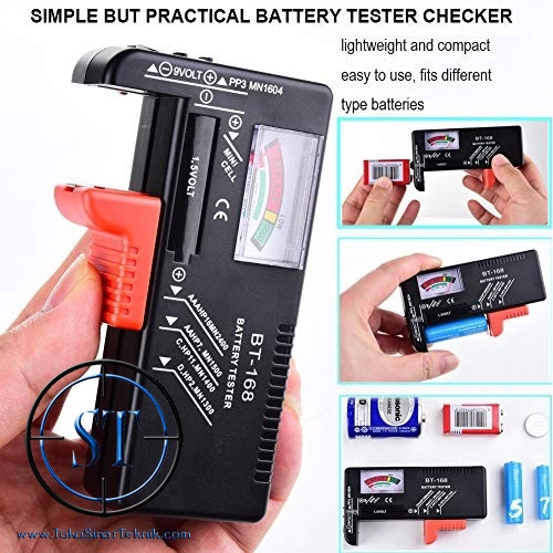 BT-168 Battery Tester Analog Universal Alat Cek -Tes Batu Baterai Batrai Battery