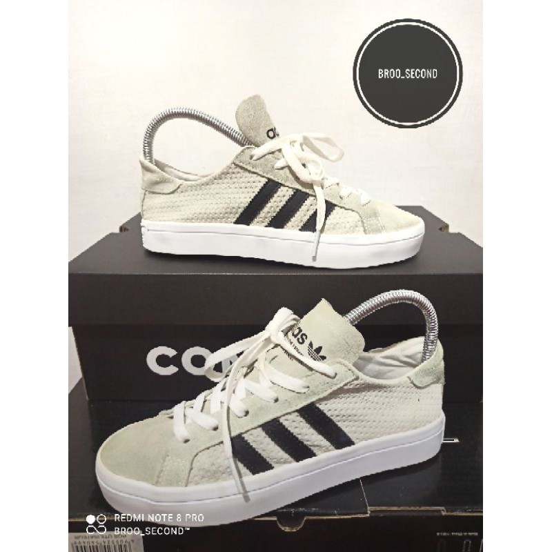 adidas court vintage sepatu pria cewek second 100% original bekas rasa baru