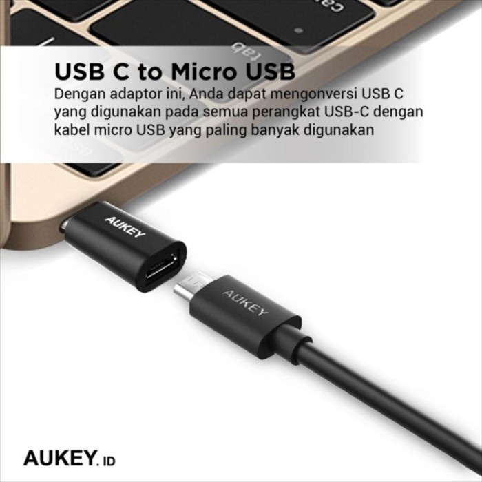 OTG Aukey Adapter CB-A2 Micro USB to USB-C 3in1