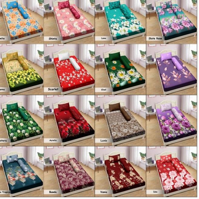 Terlaris - Sprei Lady Rose Single  No 5 Tinggi 20 cm Motif Dewasa Kembang Karakter Anak Bola 4R8