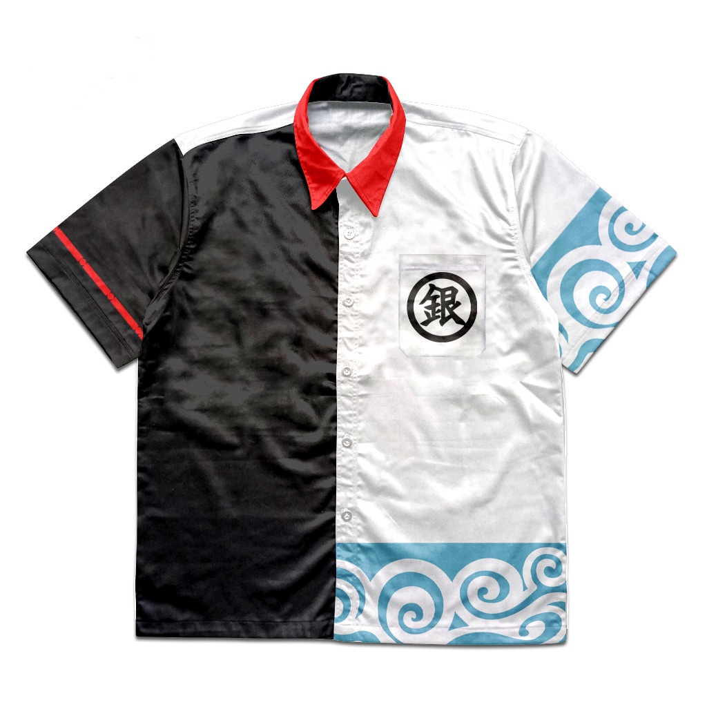 Kemeja Sakata Gintoki Anime Manga Gintama Premium Unisex