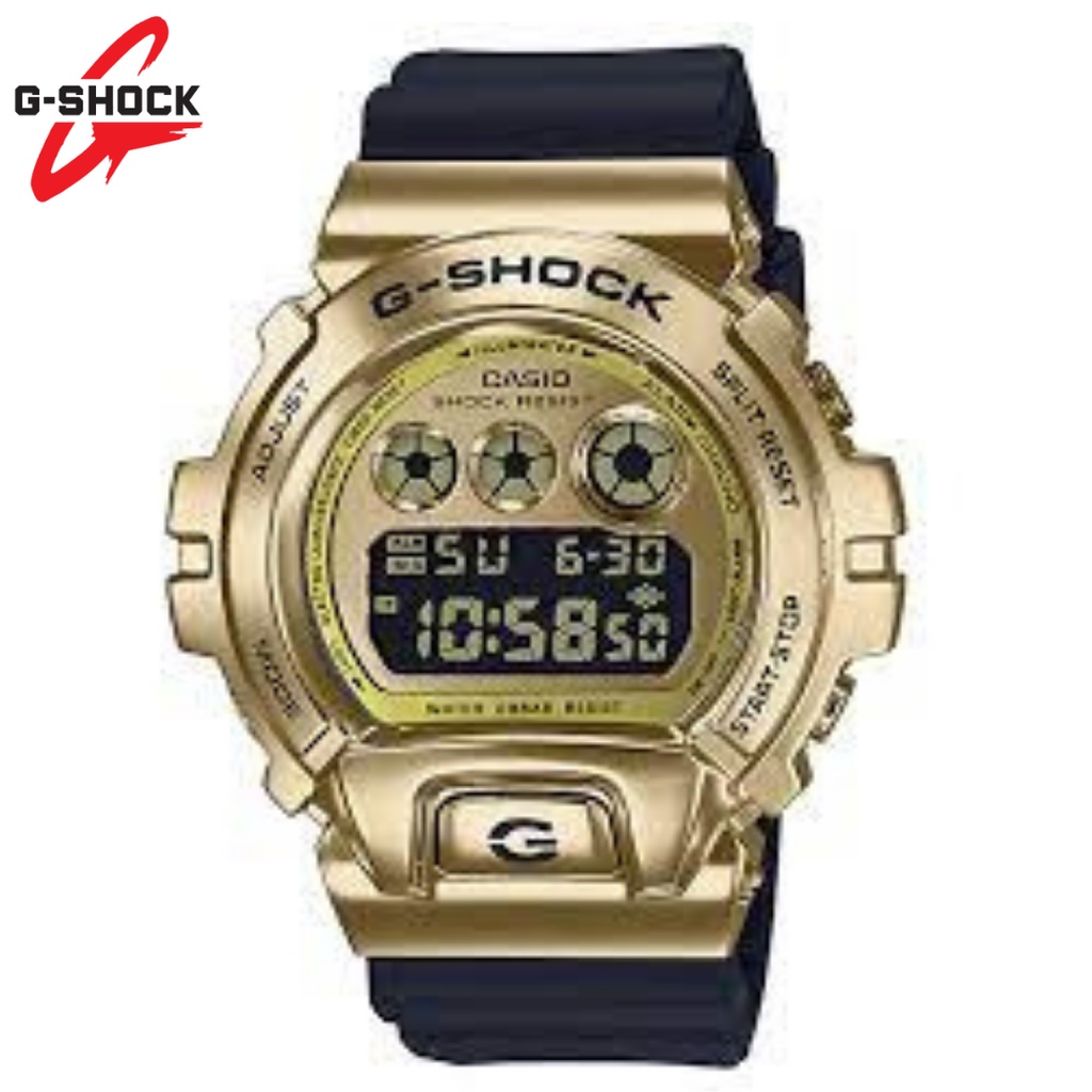 JAM TANGAN PRIA GSHOCK GM-6900 CASE STAINLESS STEEL DIGITAL AUTOLIGHT