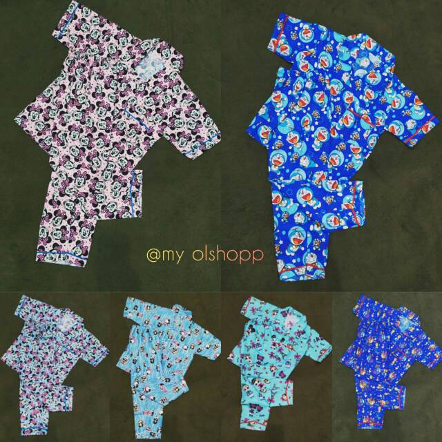 Baju Tidur Anak Piyama Anak Junior 7-12 Tahun