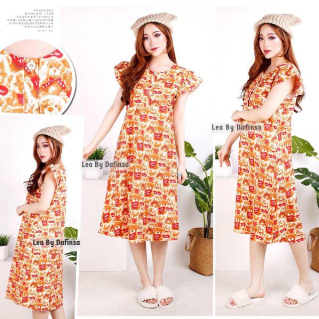 DASTER MOTIF KARAKTER DASTER KATUN BAJU TIDUR