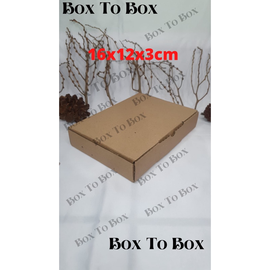 

Kardus box Mini karton kotak dus packing BARU size 16x12x3cm die cut