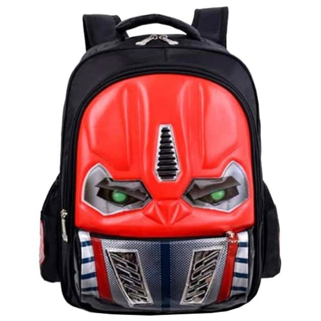 Tas LAMPU Ransel SD Robot Transformers MATA Import - 3 Kantung Besar