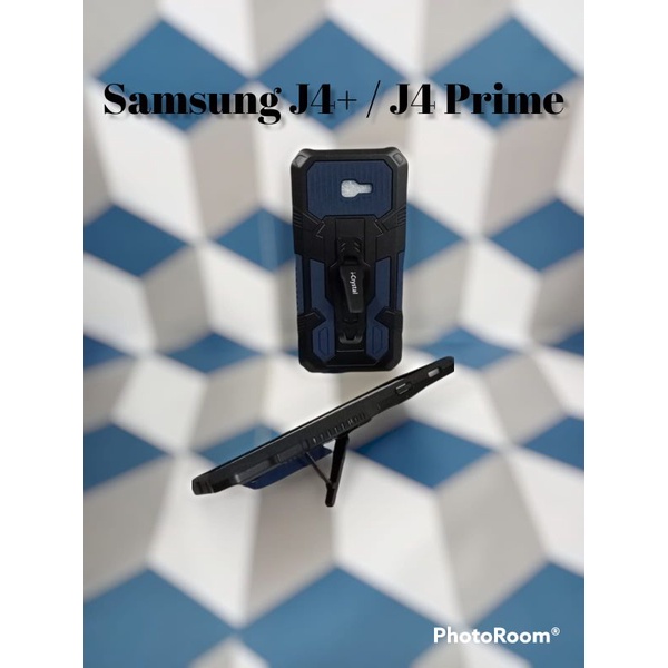 MN - Samsung J4+ / J4 Prime Case I-Crystal Robot Silikon Ring Standing Cover Casing HP Hardcase