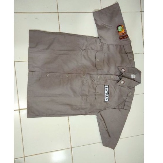 Baju pdh satpam Baju pdh security Baju atasan satpam coklat