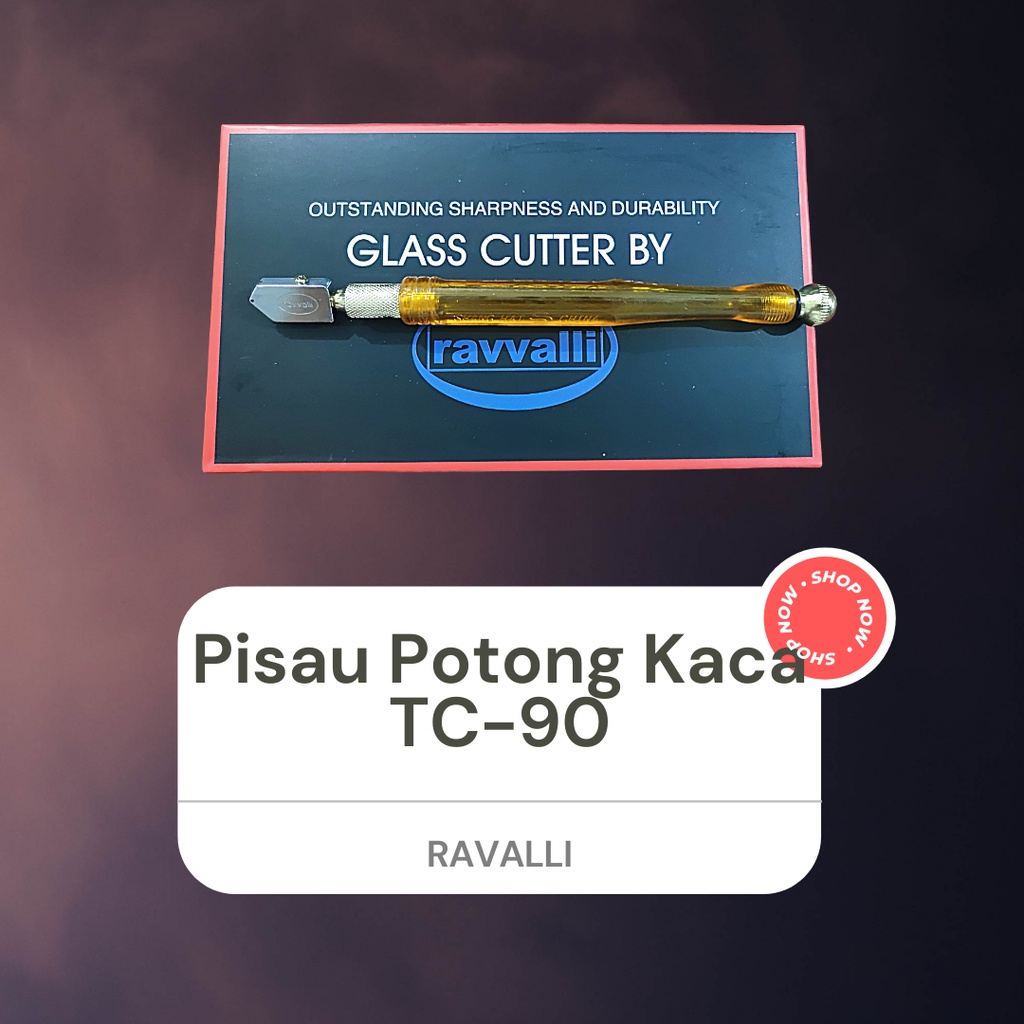 (TOYO dan RAVALLI) Alat Pemotong Kaca Murah Pisau Potong Kaca Glass Cutter