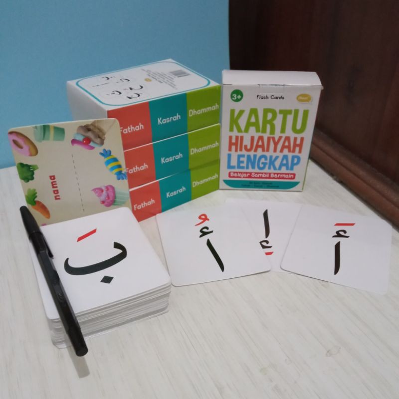 Jual Kartu Hijaiyah Lengkap Ahlan Flashcard Hijaiyah Harokat