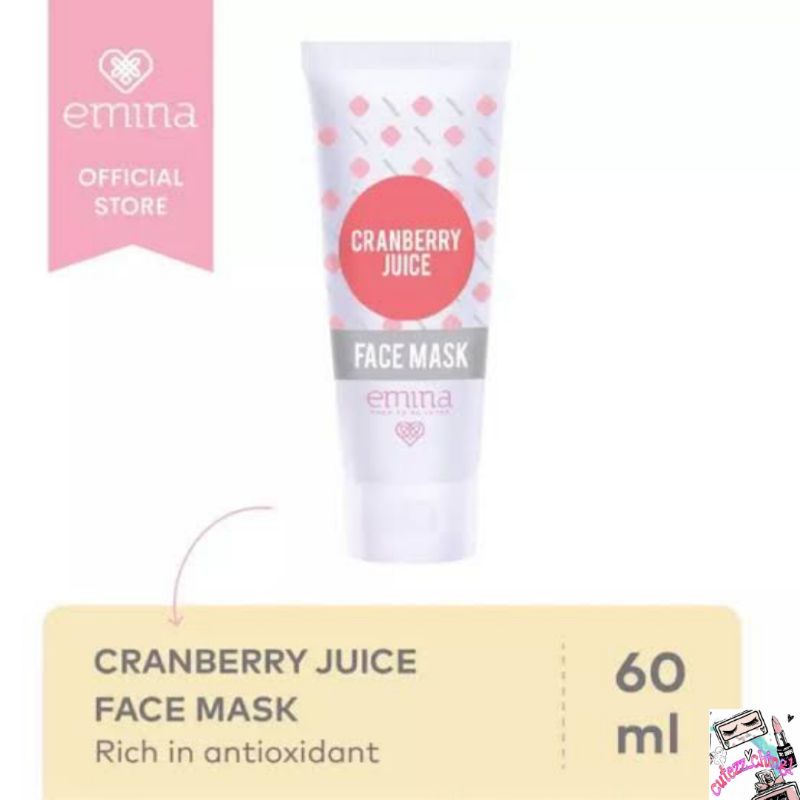 ☃Cutezz_Ching1☃Emina Cranberry Juice Face Mask 60ml