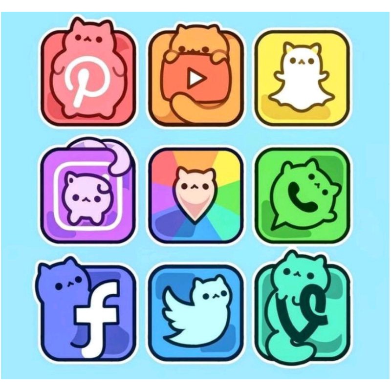 

stiker hewan lucu