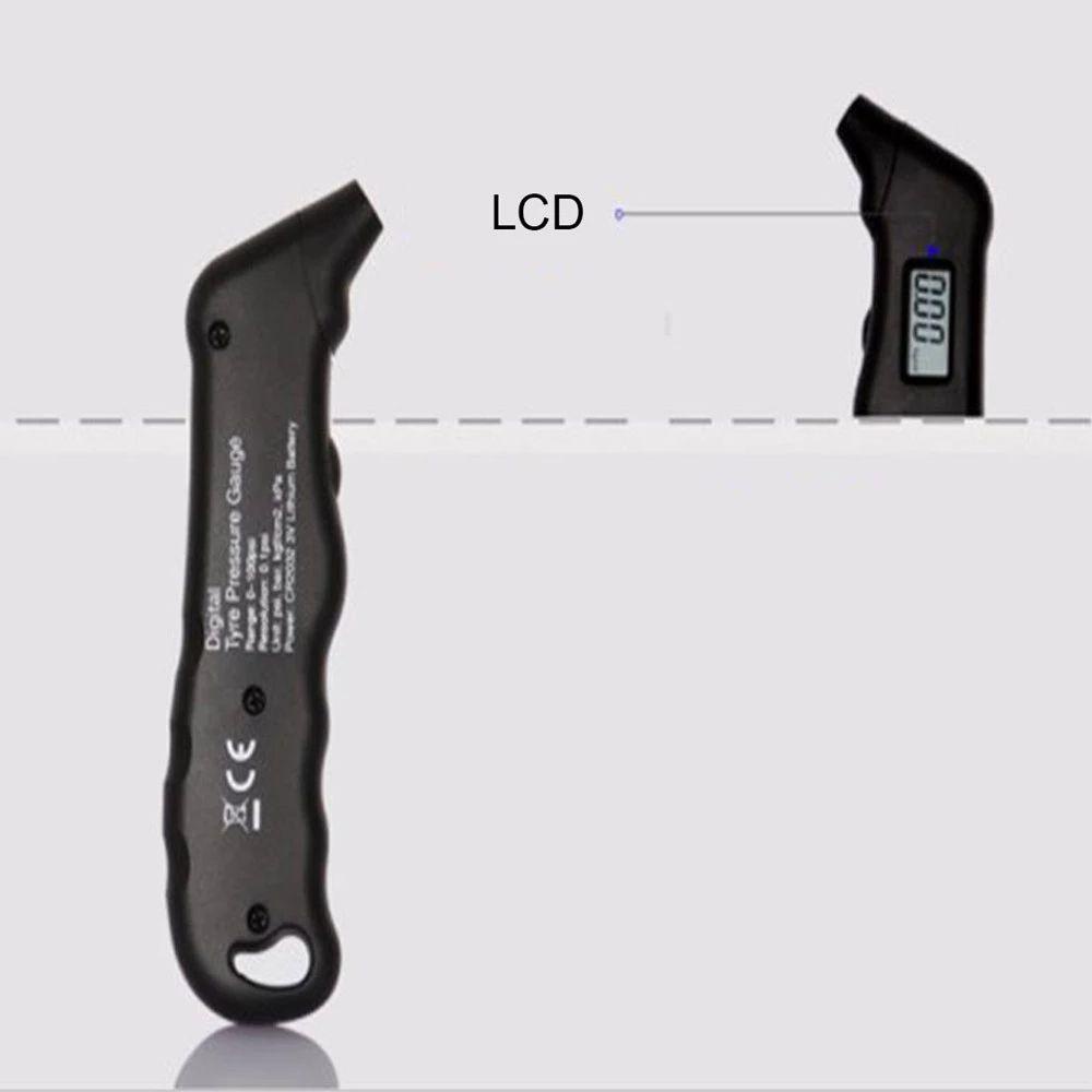 Solighter Alat Pengukur Ban Digital TG105 LCD Display Untuk Manometer Mobil Truk Motor Sepeda