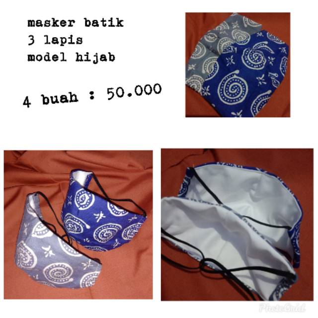 Masker Batik - 3 lapis