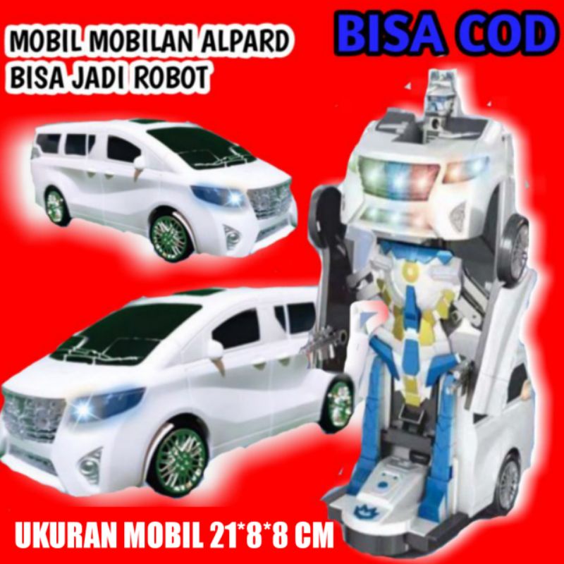 Promo Maenan Mainan Anak Laki Laki Mobil Mobilan Robot Murah Alpard Mewah Kendaraan Transformers Bis