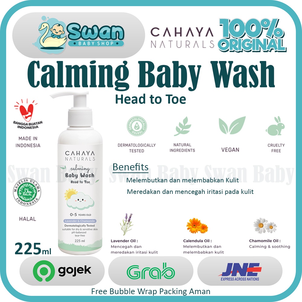 Cahaya Naturals Calming Baby Wash Head to Toe 225ml