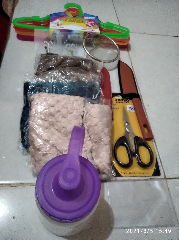 Pisau Dapur + Sarung / Pisau Kupas Sayur Buah Super Tajam Dapur Stainless