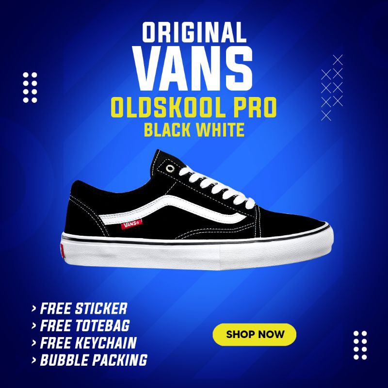 VANS OLD SKOOL PRO BLACK/WHITE ORIGINAL
