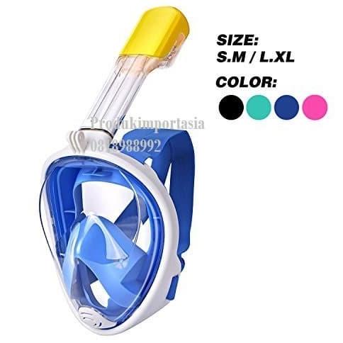 Snorkel Mask, Masker Snorkling, Snorkeling Mask Full Face renang swim