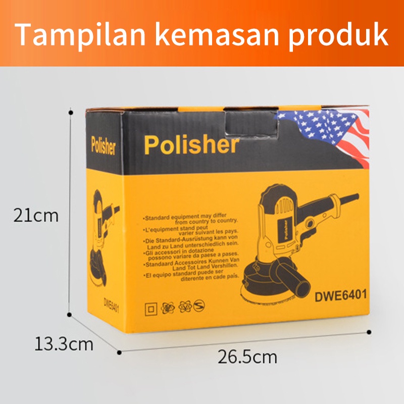 Reaim  400W  Mesin Poles Mobil   Polisher Mobil  Perbaikan Ubin Motor Car Alat Disc Disk kaca motor Alat  Poles Cat Mobil Full Set Siap Pakai Original Uchiha Japan Tehnology Suara Halus  Murah Berkualitas NEW