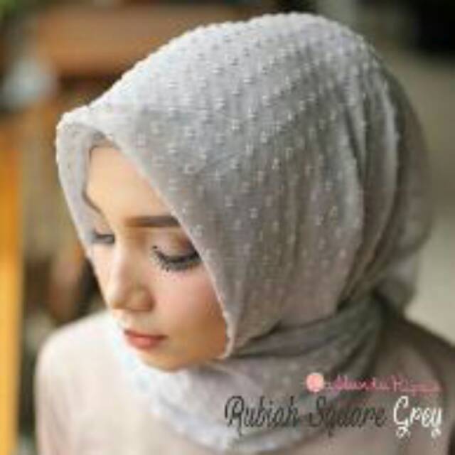 Jilbab rubiah dot katun Premium