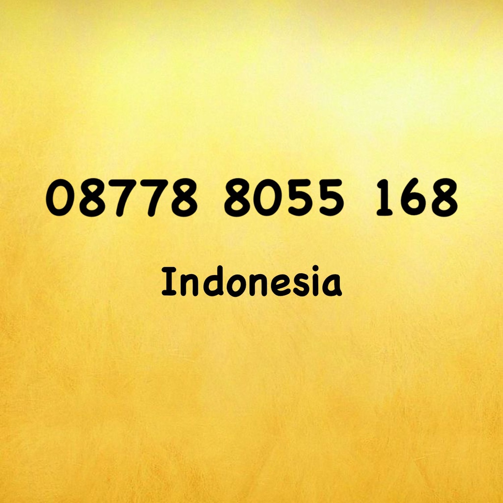 Nomor Cantik XL Bebas Seri 1688 - 805 - 16888 - 0877 - 08 778 8055 168