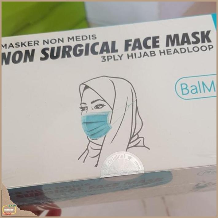 Masker Hijab Balmed 50 Pcs _Termurah