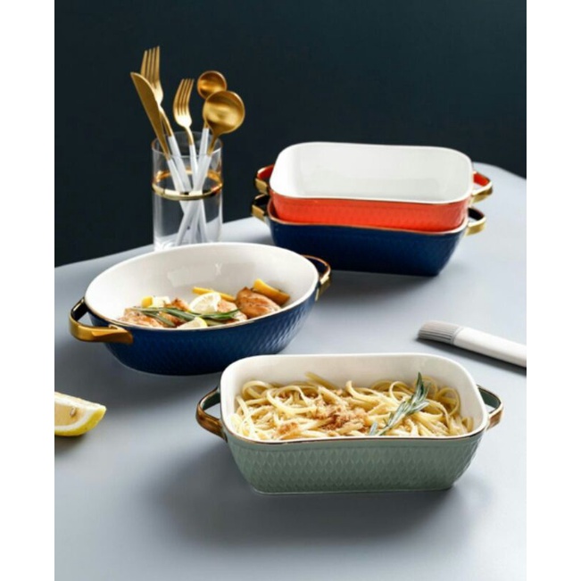 baking pan / baking tray / piring saji aestetic keramik piring saji sultan wadah saji sultan wadah s