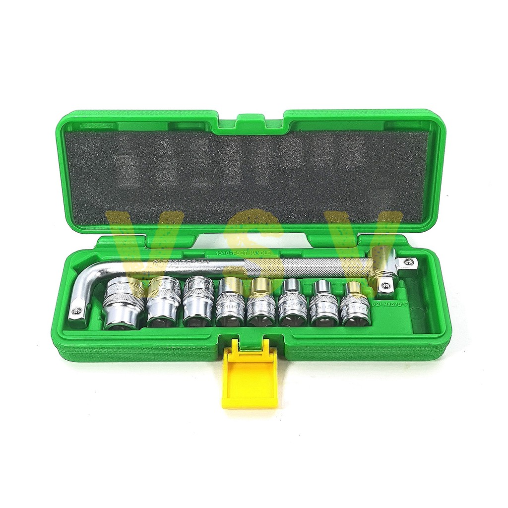 Kunci sok set Tekiro 10pc + handle rachet 1/2&quot; Socket set Tekiro