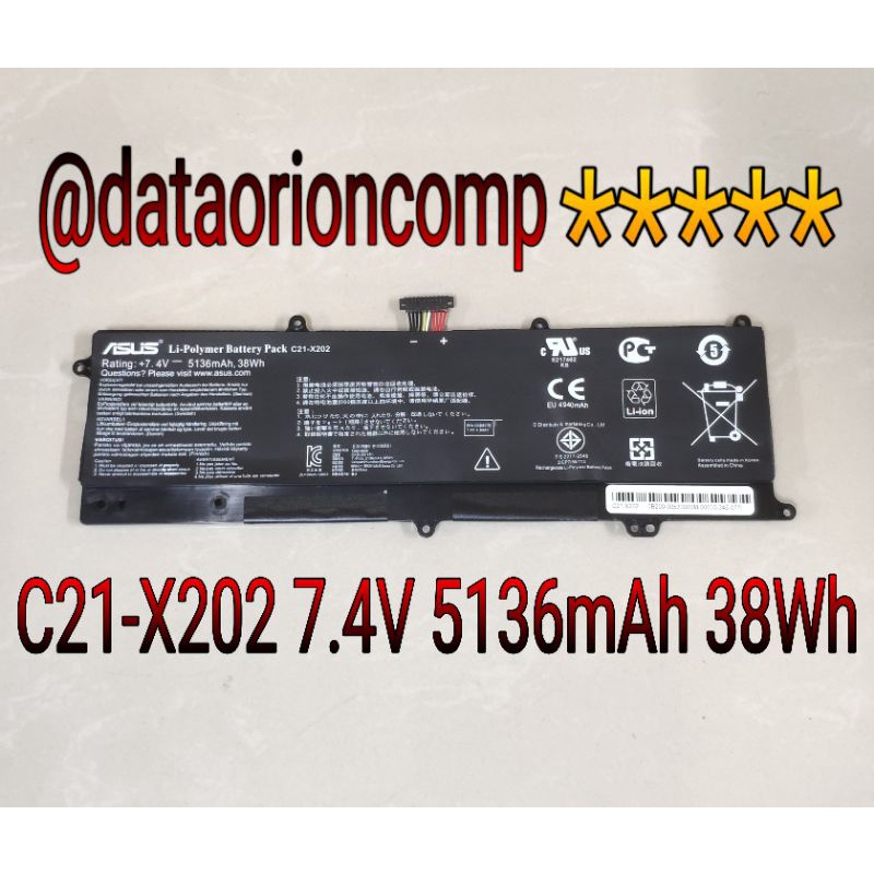 Baterai Battery Asus X201 X201E X202 X202E S200E Q200E C21-X202