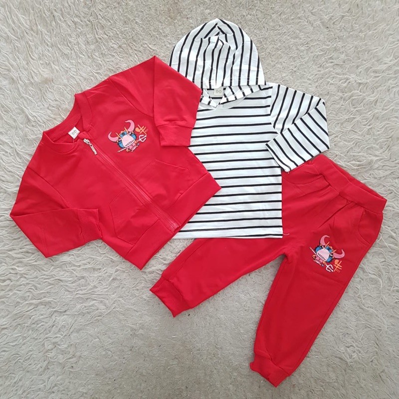 baju bayi IMPORT 3 in 1 Hoodie