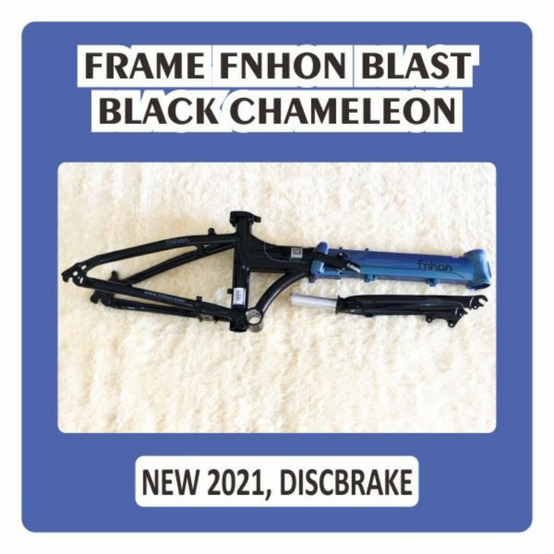 Frame fork sepeda lipat Fnhon Blast Black Chameleon 2 warna Hitam cameleon Kameleon seli fnhon 2021