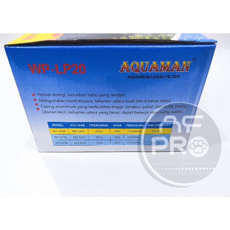 Promo murah airpump aerator udara AQUAMAN WP LP 20