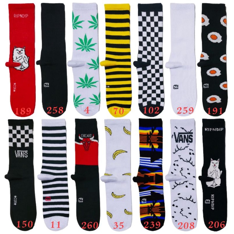 Kaos kaki skate oldschool bebas pilih motif-2