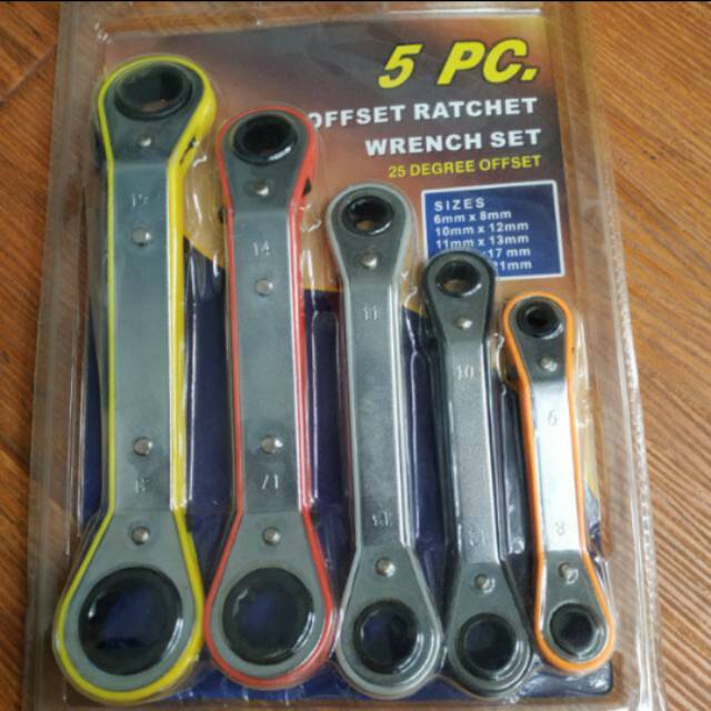 Kunci Pas Ratchet Set 5 Pcs RATCHET WRENCH SET