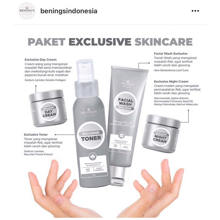 Benings skincare