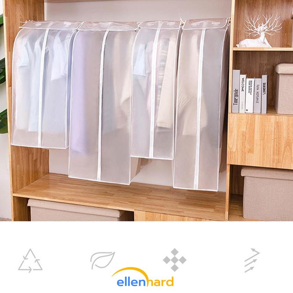 ☁ Cover Baju Gantung Baju Plastik Pelindung Baju Jas Penutup Gantungan Baju Gamis Dust Cover ➾