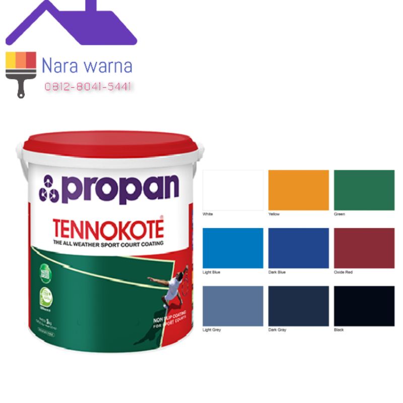 Jual PROPAN TENNOKOTE Cat Lapangan Cat Lantai Beton dan Aspal Anti Slip