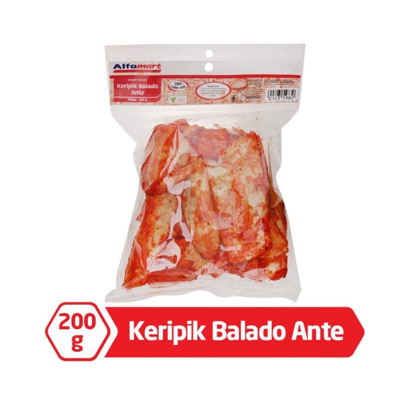 

Alfamart Keripik Balado Ante 200 g