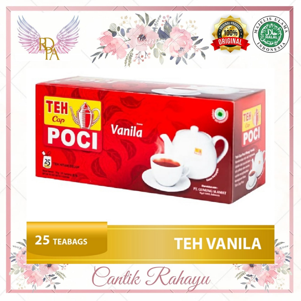 

Teh Poci Vanilla 25 s. Teh Poci Vanila Kotak Box isi 25s