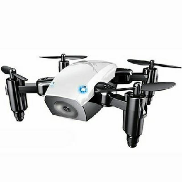 GS8 Quadcopter Drone Mini Pocket Foldable Lipat Mini S9 Stabil remote control Broadream Headless white