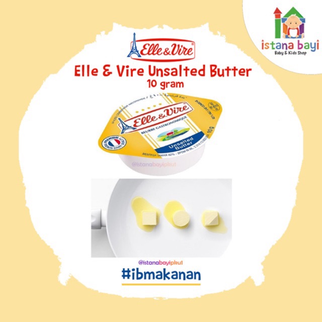 Elle&amp;Vire Unsalted Butter/Bahan MPASI anak