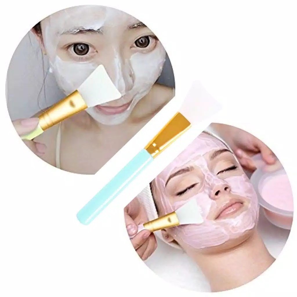 WJ930 Kuas Masker Silikon Wajah Brush Silikon Lembut Karet Silikon Lentur Halus Premium